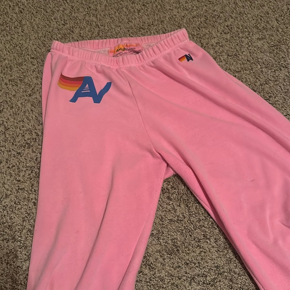 Hot pink sweatpants